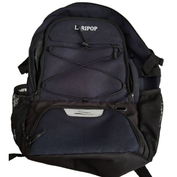 LARIPOP Large Adult Travel Bag Carry On Backpack Hiking Bag HiNavy Blue/Black - Picture 1 of 6